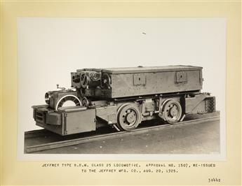 (COAL MINING) Album with 70 photographs depicting the range of machines required for coal mining operations.